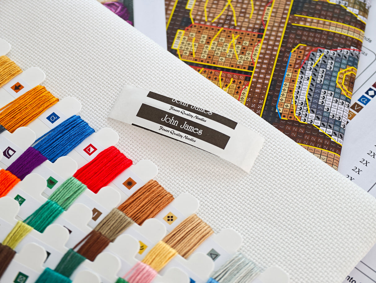 Kit de point de croix AVA Stitch « Salle de couture » ​​P022