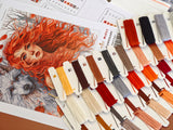 Kit de point de croix AVA Stitch P049 The Ginger Girl and the Wolf