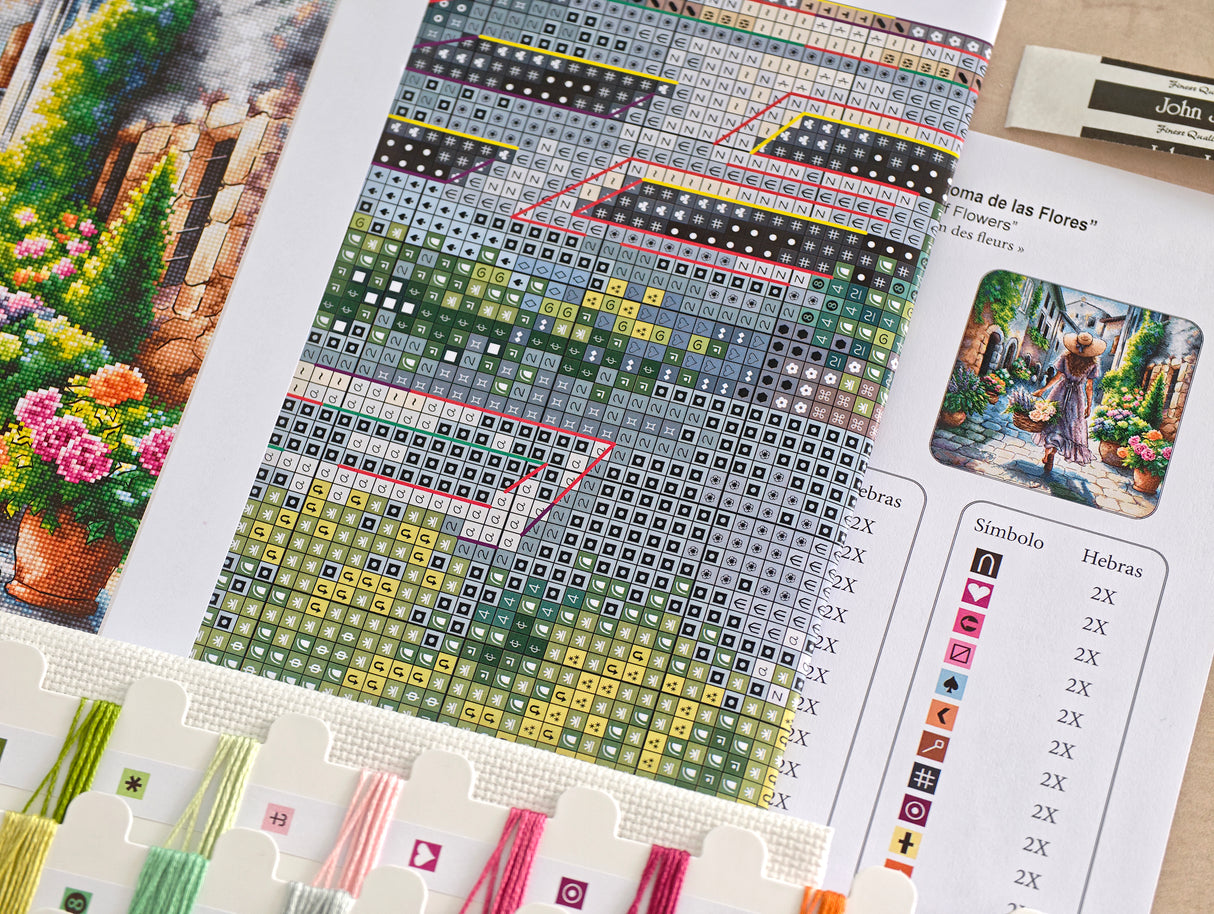 Cross Stitch Kit "The Scent of Flowers" - AVA Stitch P110