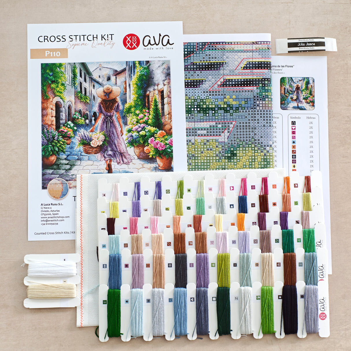 Cross Stitch Kit "The Scent of Flowers" - AVA Stitch P110