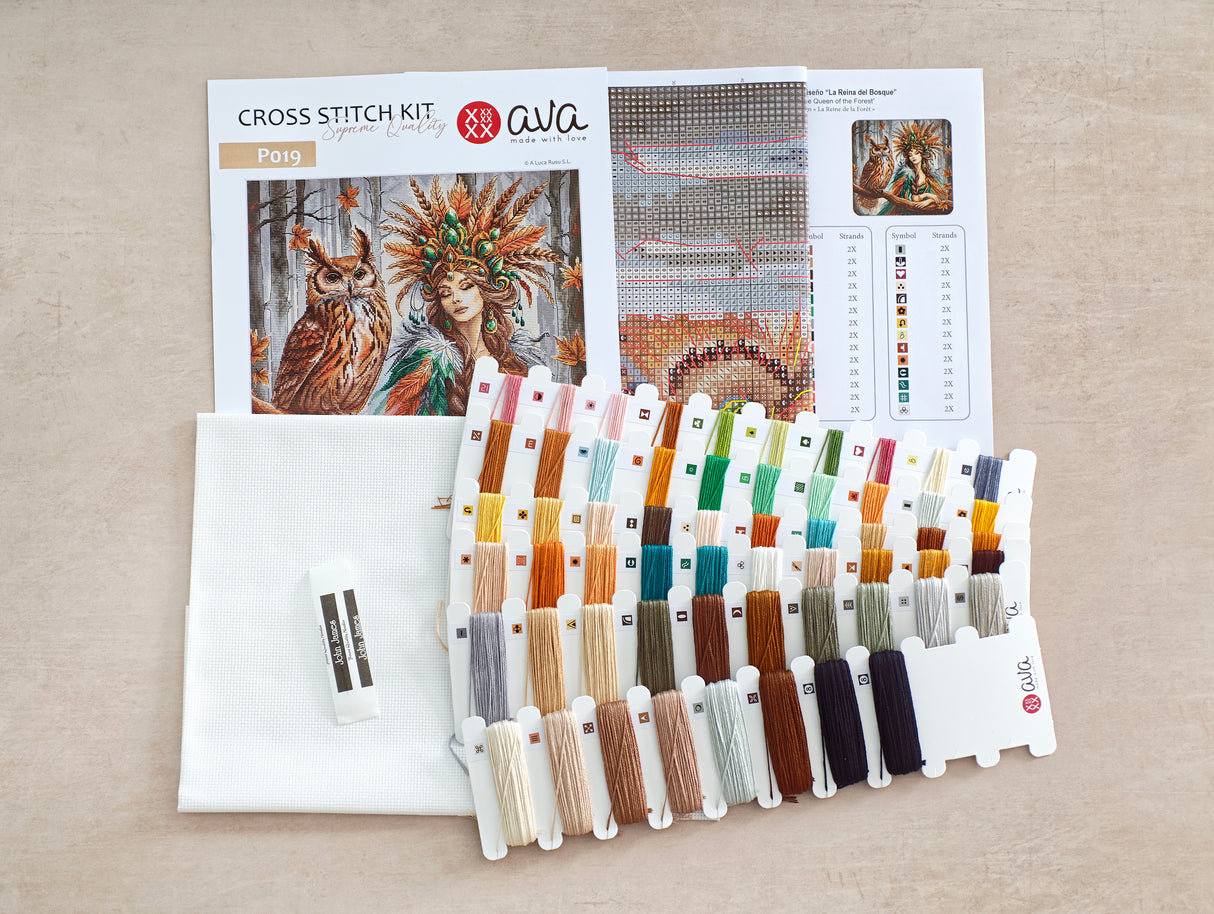 AVA Stitch “The Queen of the Forest” cross stitch kit P019