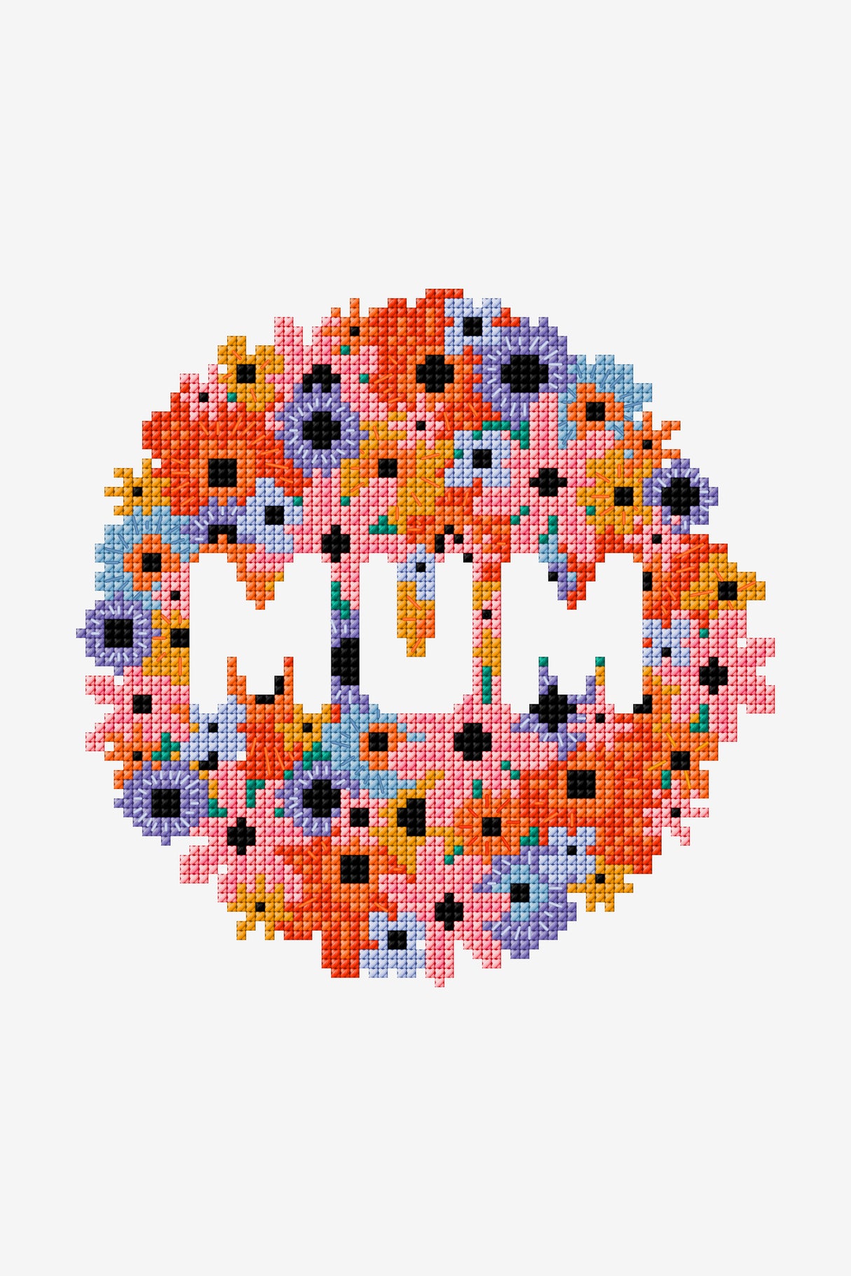 Free DMC "Mom's Flowers" Cross Stitch Chart - PDF