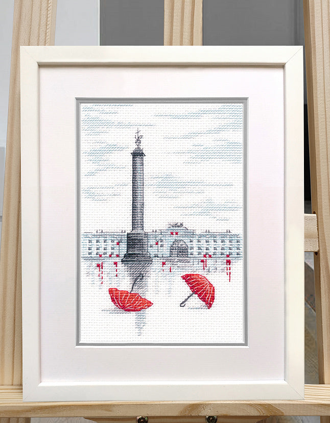 Kit de punto de cruz Oven S1626 – Sketches / 4 10x15 cm