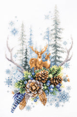 200-017 Spirit of the Winter Forest. Magic Needle Cross Stitch Kit