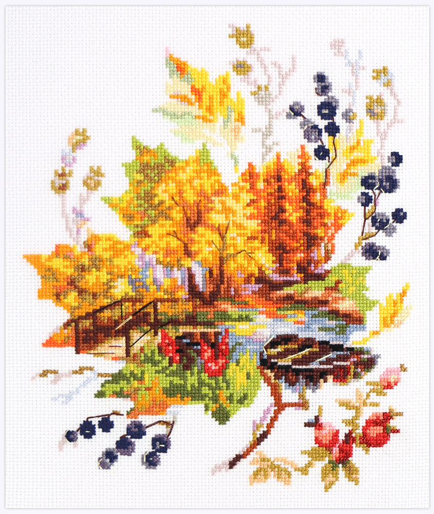 Kit de Punto de Cruz Autumn Elegy - Magic Needle 210-320