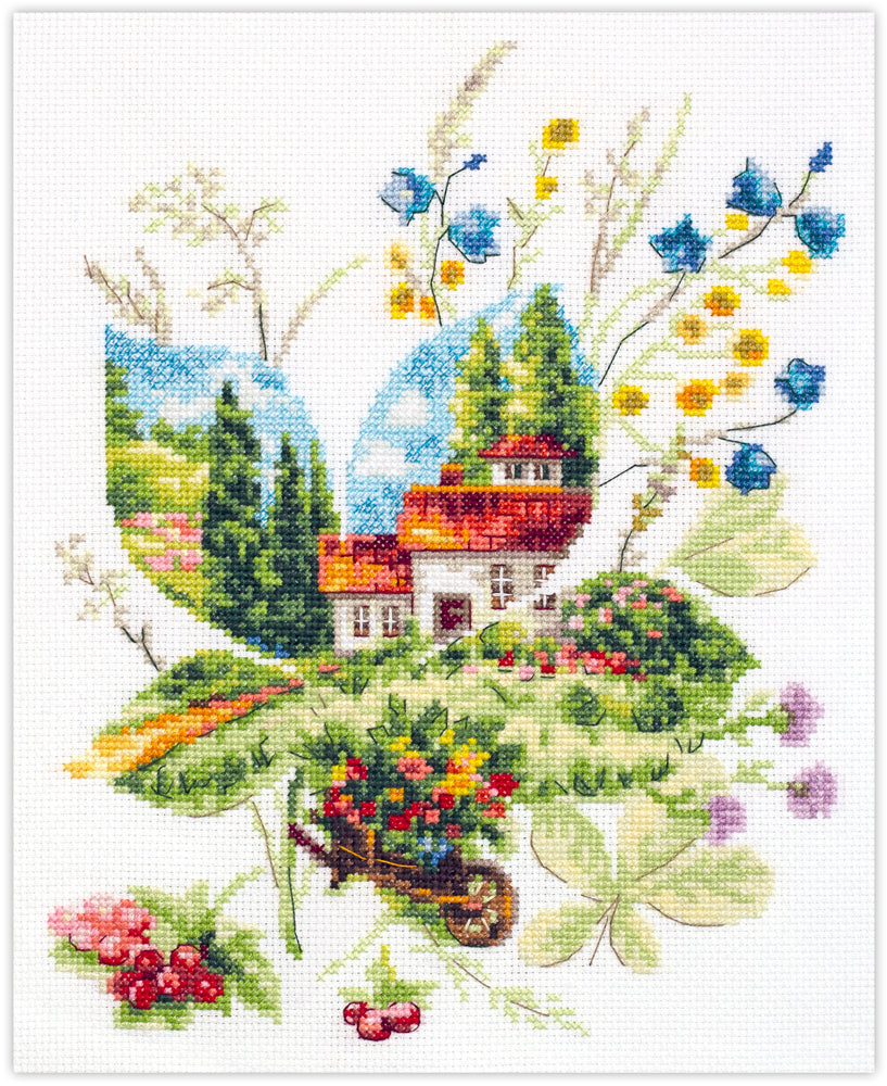 Kit de punto de cruz Magic Needle 210-321 – Día de Verano,