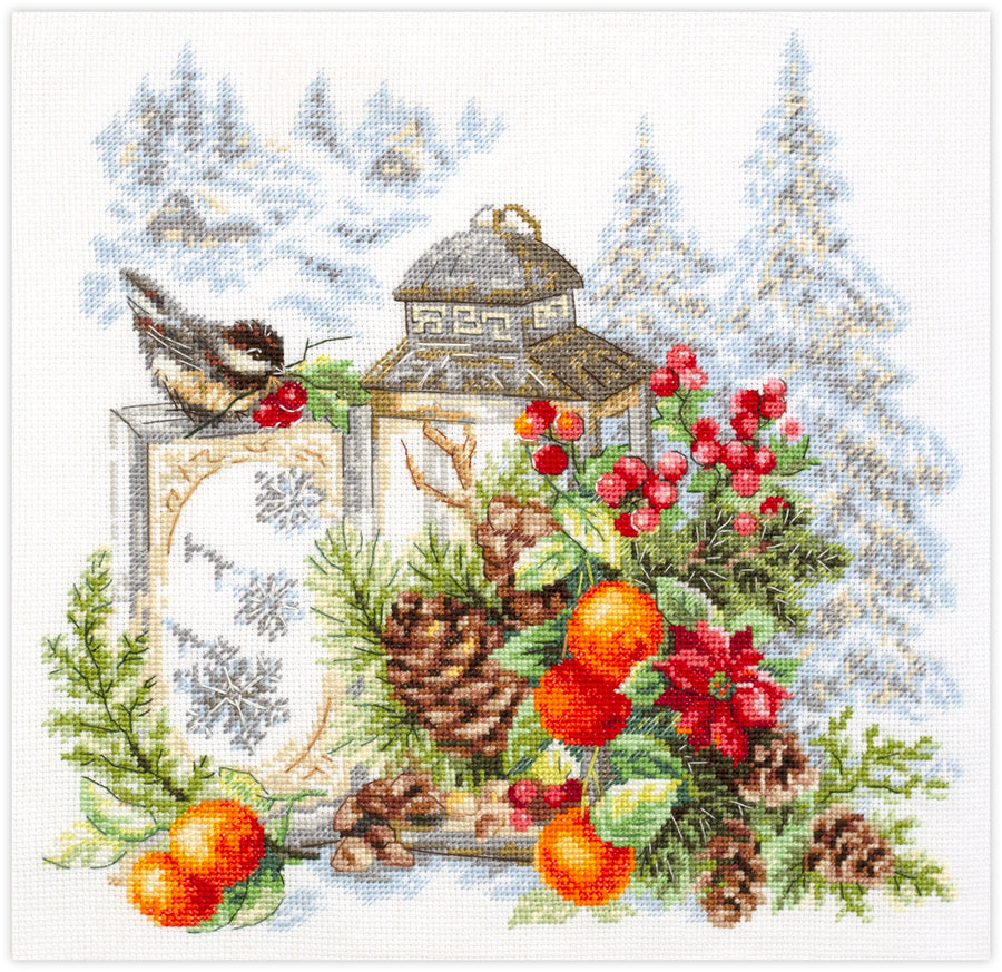 Kit de Punto de Cruz Magic Needle - El Aroma del Invierno, 210-601