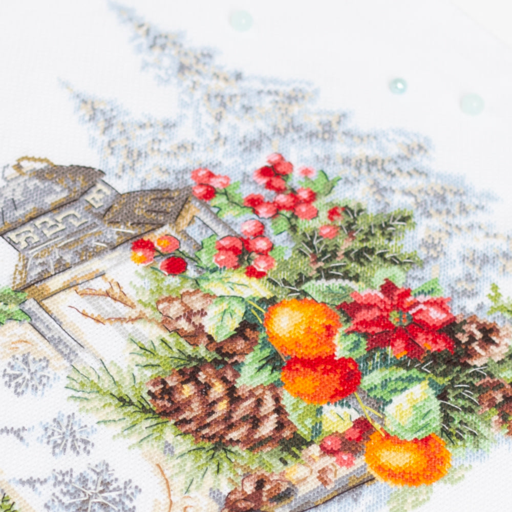 Kit de punto de cruz Magic Needle 210-601 – El Aroma del Invierno,