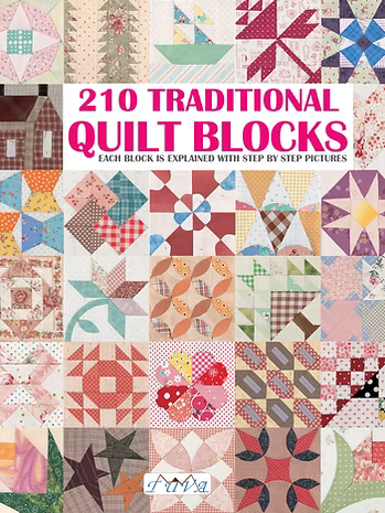 210 Traditional Quilt Blocks – Guía Paso a Paso de Patchwork y Quilting