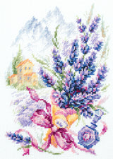 219-378 Mountain Lavender. Magic Needle Cross Stitch Kit