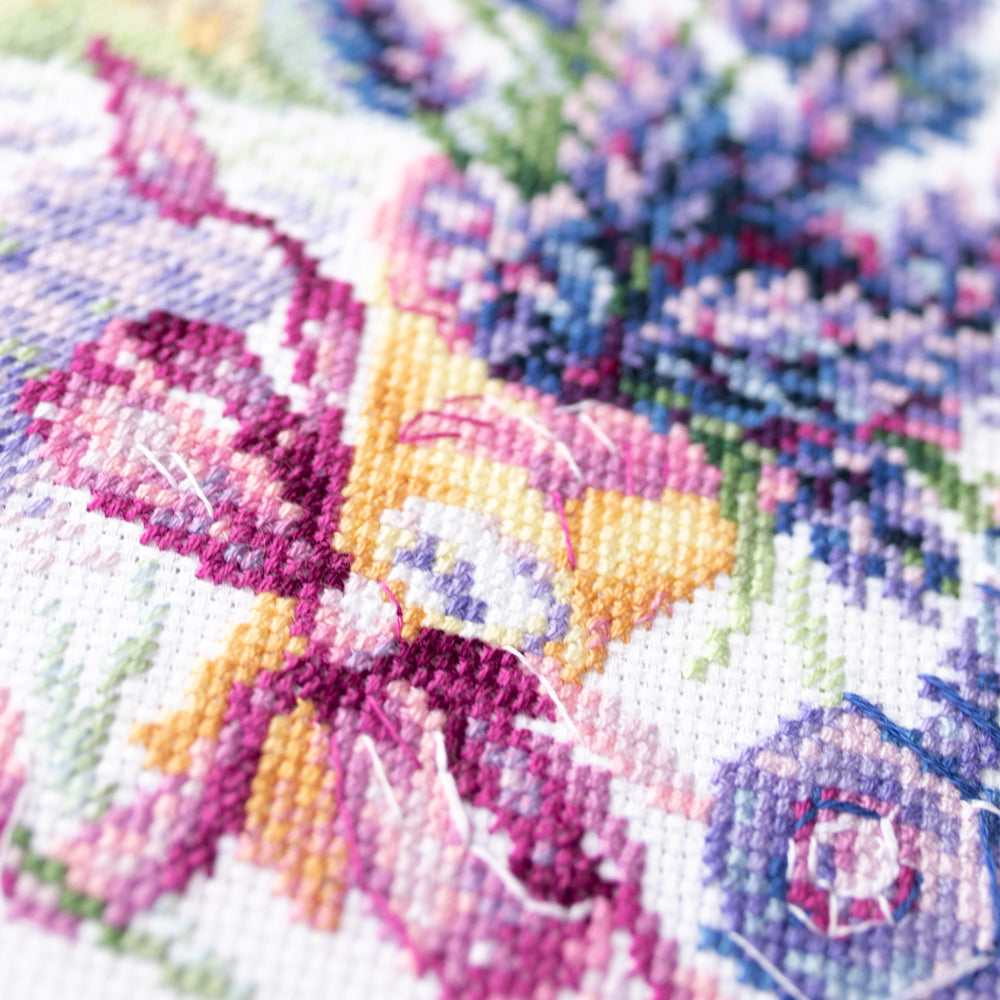 219-378 Mountain Lavender. Magic Needle Cross Stitch Kit