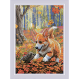 Kit de punto de cruz Riolis SR2303 – “Encuentro en el bosque”