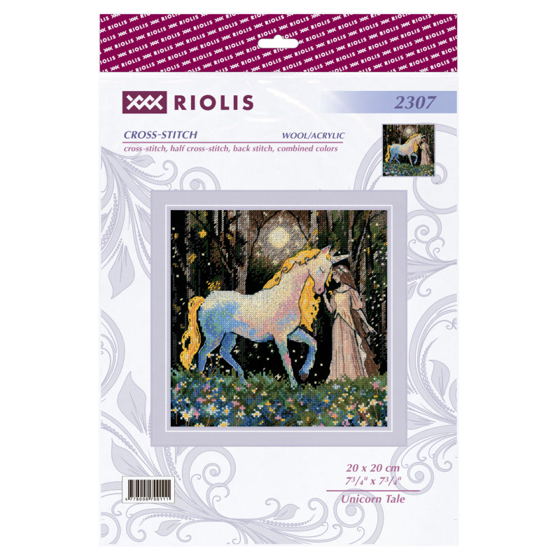 Kit de Punto de Cruz Riolis 2307 – Unicorn Tale