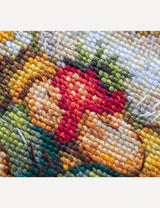 Kit de punto de cruz Aine A1043 – Sunshine Gnome, gnomo de verano, 20 × 20 cm