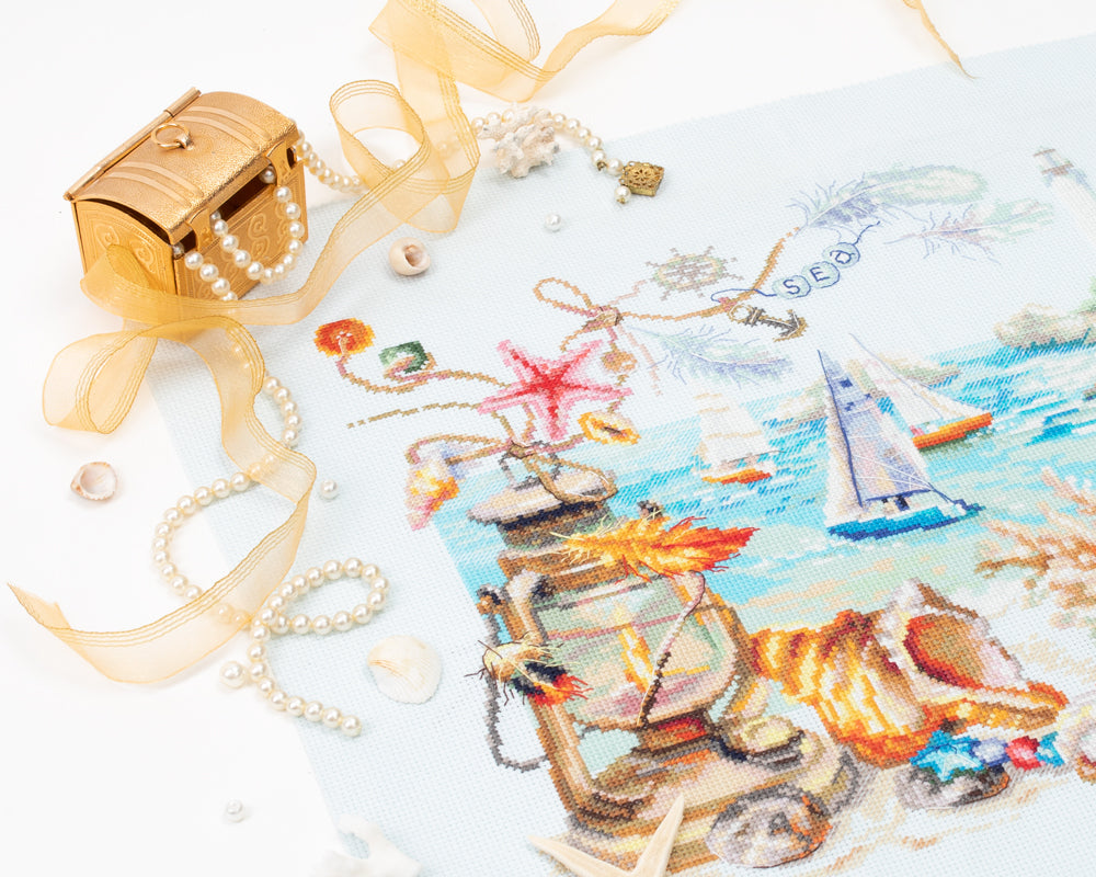 250-707 Coastal Breeze. Magic Needle Cross Stitch Kit