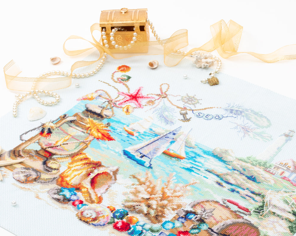 250-707 Coastal Breeze. Magic Needle Cross Stitch Kit
