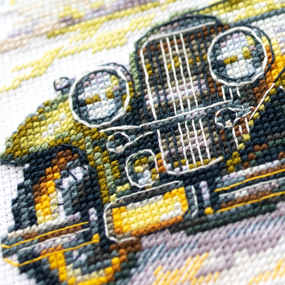Kit de punto de cruz Magic Needle 250-744 – Estilo retro. Clásico