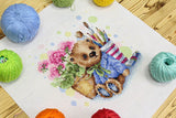 Cross Stitch Kit "Plush Pet" - SNV-828 by Mp Studia 