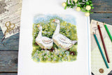 Cross Stitch Kit "Walking Geese" SNV-970