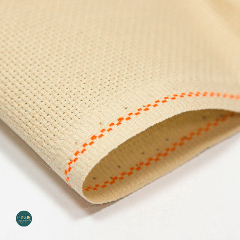 3251/3740 Stern-Aida fabric 16 ct. ZWEIGART Pergamena color for cross stitch