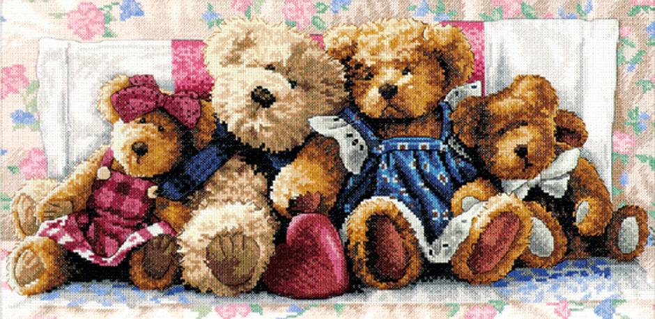 A Row of Love - 35039 Dimensions - Cross Stitch Kit