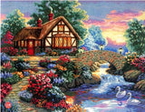 Twilight Bridge - 35172 Dimensions - Cross Stitch Kit