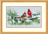 Winter Cardinals - 35178 Dimensions - Cross Stitch Kit