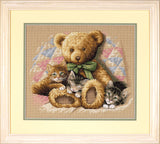 Teddy and kittens - 35236 Dimensions - Cross stitch kit