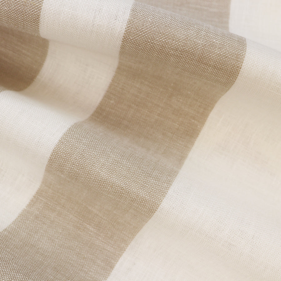 Tela de lino Zweigart Cashel 28 ct con rayas beige y blancas para punto de cruz y bordado