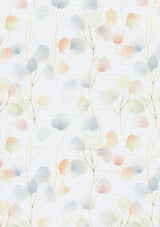Tela de lino Belfast 32 ct Zweigart 3609/90005 Watercolor Leaves vista vertical