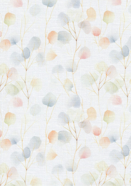 Tela de lino Belfast 32 ct Zweigart 3609/90005 Watercolor Leaves vista vertical