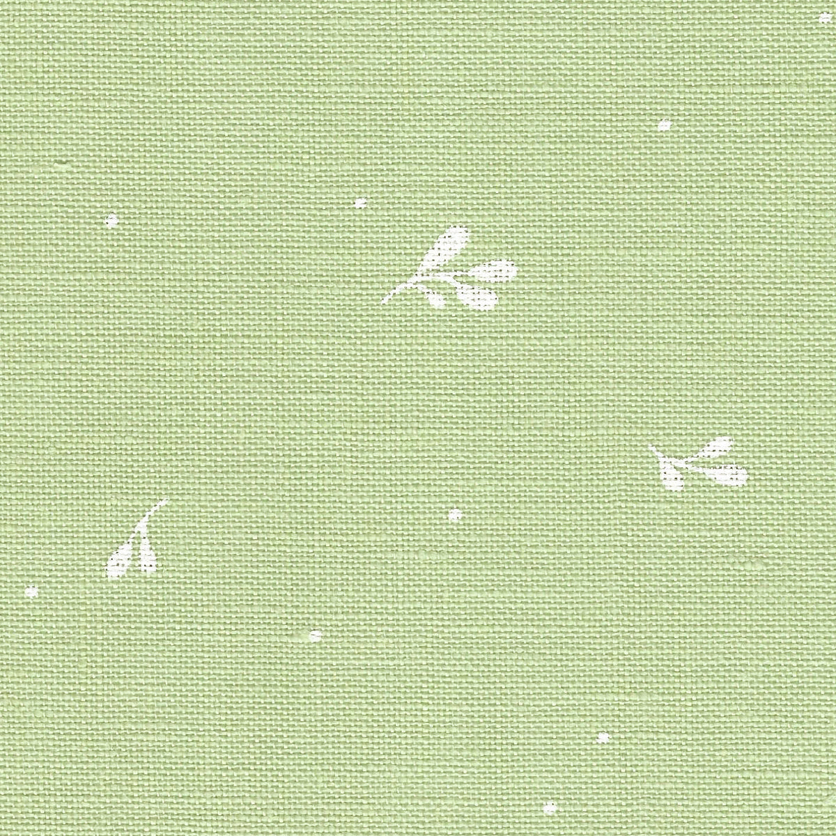 Tela de lino Zweigart Belfast 32 ct color Leaves 6369 verde para punto de cruz y bordado natural