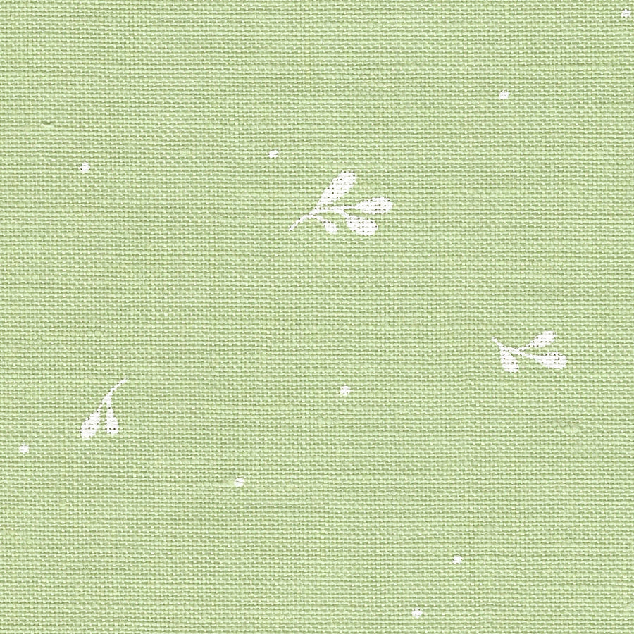 Tela de lino Zweigart Belfast 32 ct color Leaves 6369 verde para punto de cruz y bordado natural