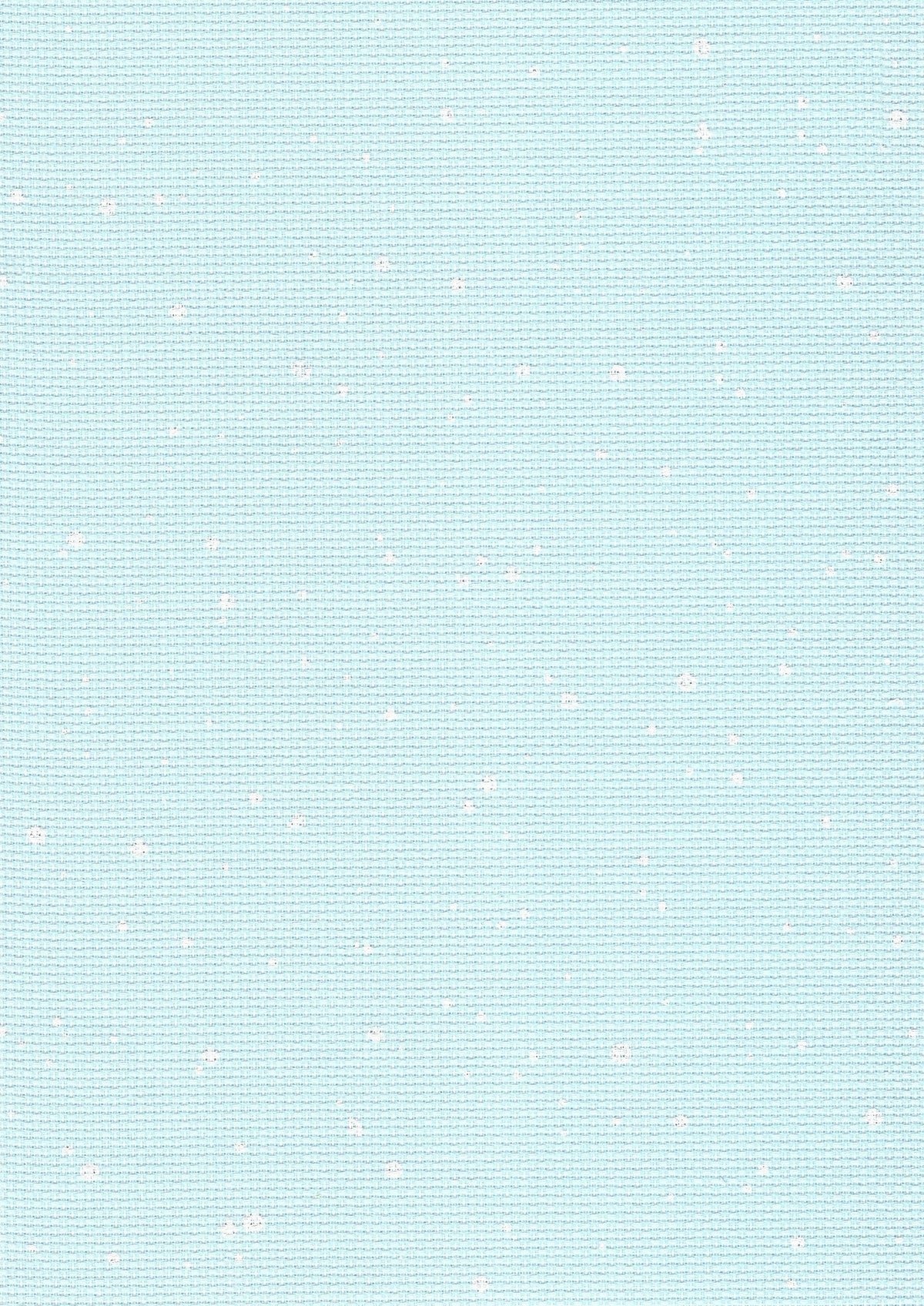 Textura Aida 14 ct de Zweigart Splash azul con motas blancas para punto de cruz