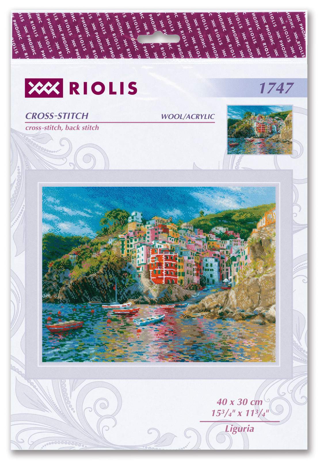 Kit de Punto de Cruz "Liguria" 1747 Riolis