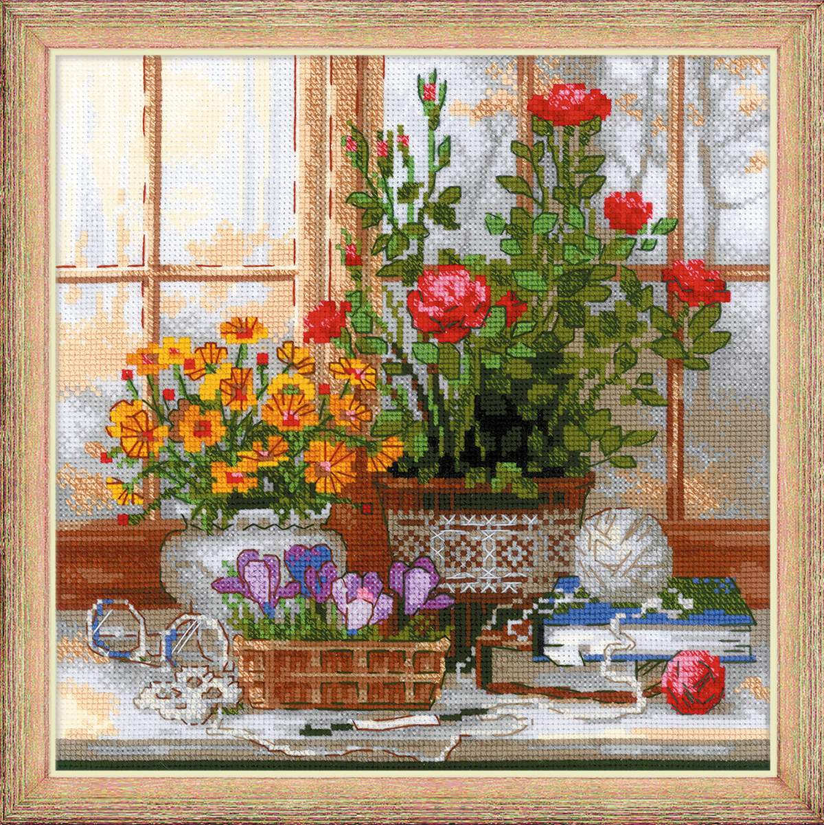 Cross Stitch Kit "Crocodiles on the Windowsill" 1763