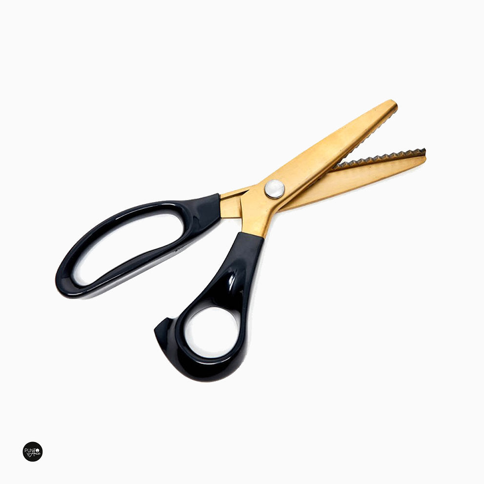 Vista adicional de Tijeras de bordado Hemline 380.HG – Dentadas Gold de : Cortes Precisos y Decorativos 23,5 cm