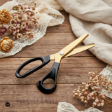 Tijeras Dentadas Hemline Gold de 23,5 cm: Cortes Precisos y Decorativos