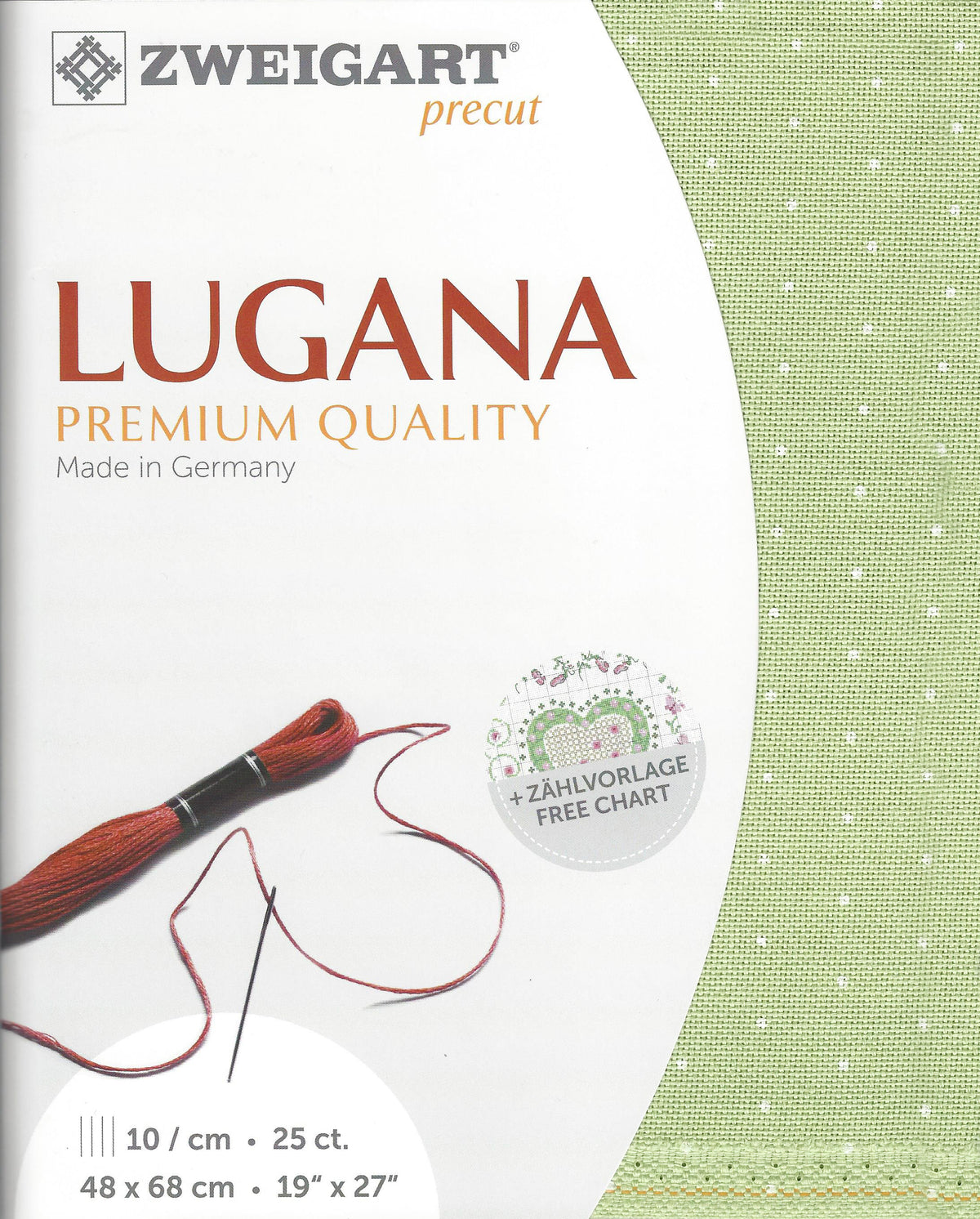 Kreuzstichstoff Zweigart 25ct Lugana - Farbe 6349 Mini Dots (Reststoff)