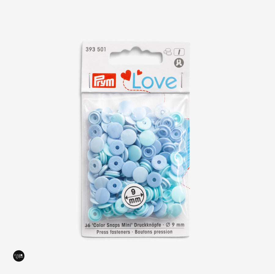 Botones de Presión O Snaps 9 mm Love Prym 393501 - accesorio Prym para cierres y accesorios de prendas
