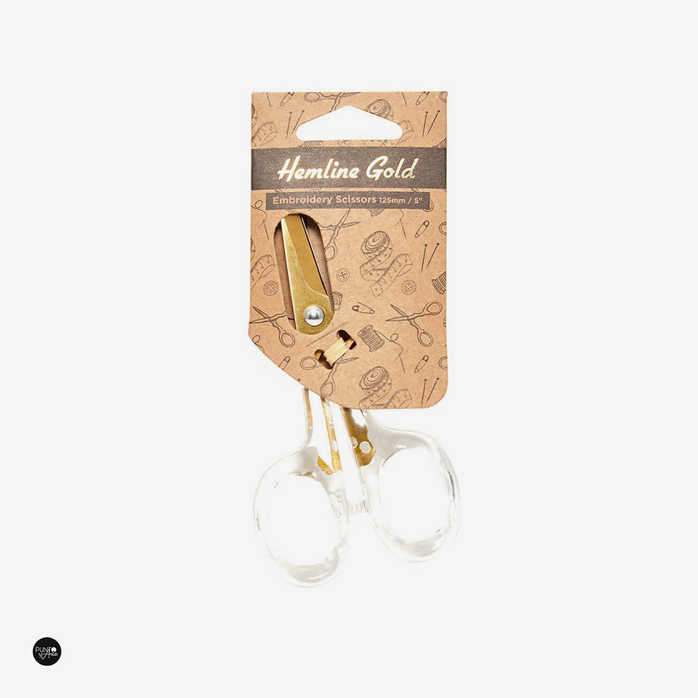 Hemline Gold Embroidery Scissors: Precision and style in your embroidery projects