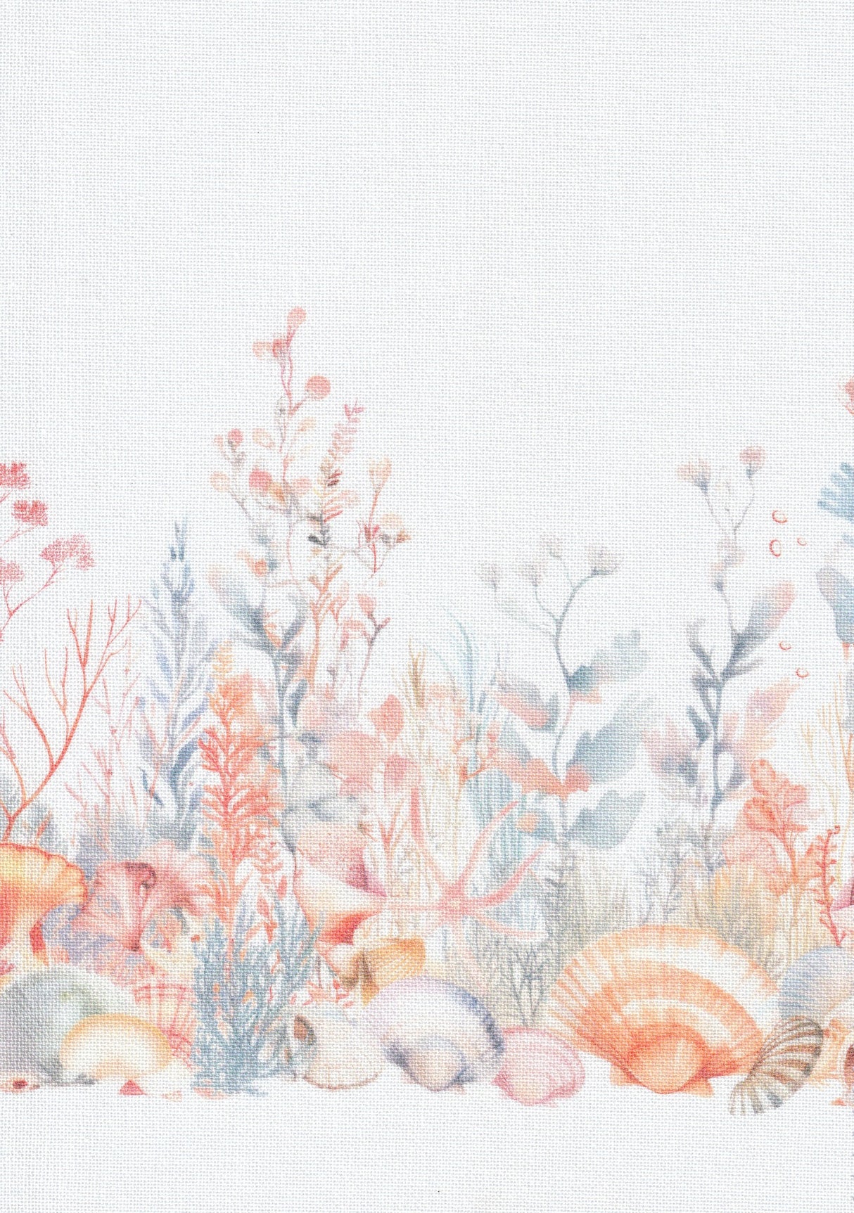 Tela Murano Zweigart 3984/90001 Coral Reef - vista vertical
