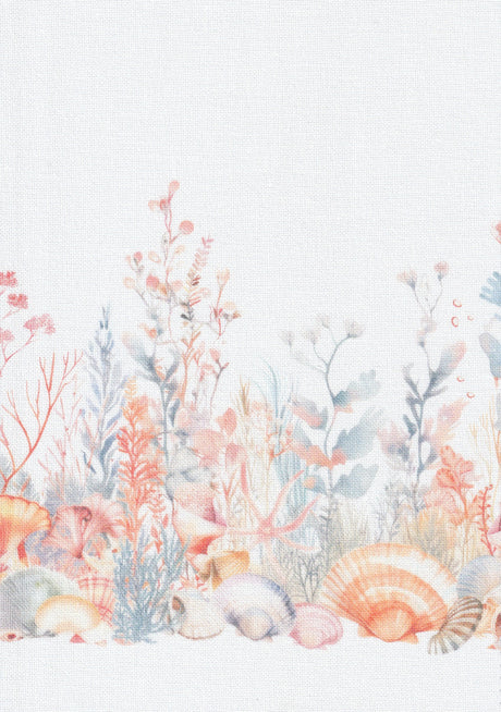 Tela Murano Zweigart 3984/90001 Coral Reef - vista vertical