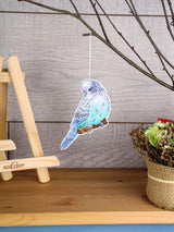 Cross Stitch Kit "Budgie" MP Studia SR-1335 - Plastic Canvas 11x9 cm