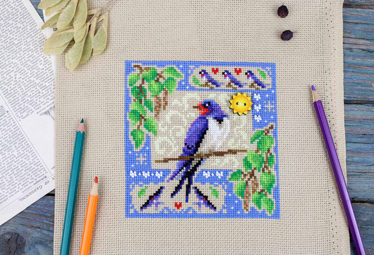 MP Studia SNV-972 Cross Stitch Kit – Mini Sampler “Summer Composition”