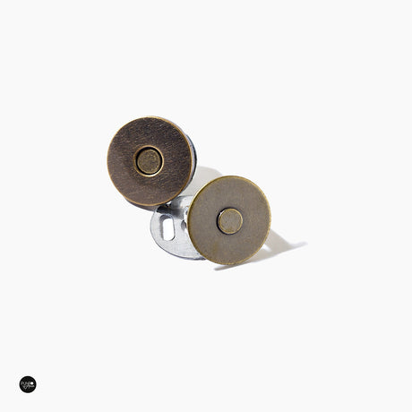 Cierres magnéticos de latón vintage de 19mm para bolsos y mochilas de Prym 416482