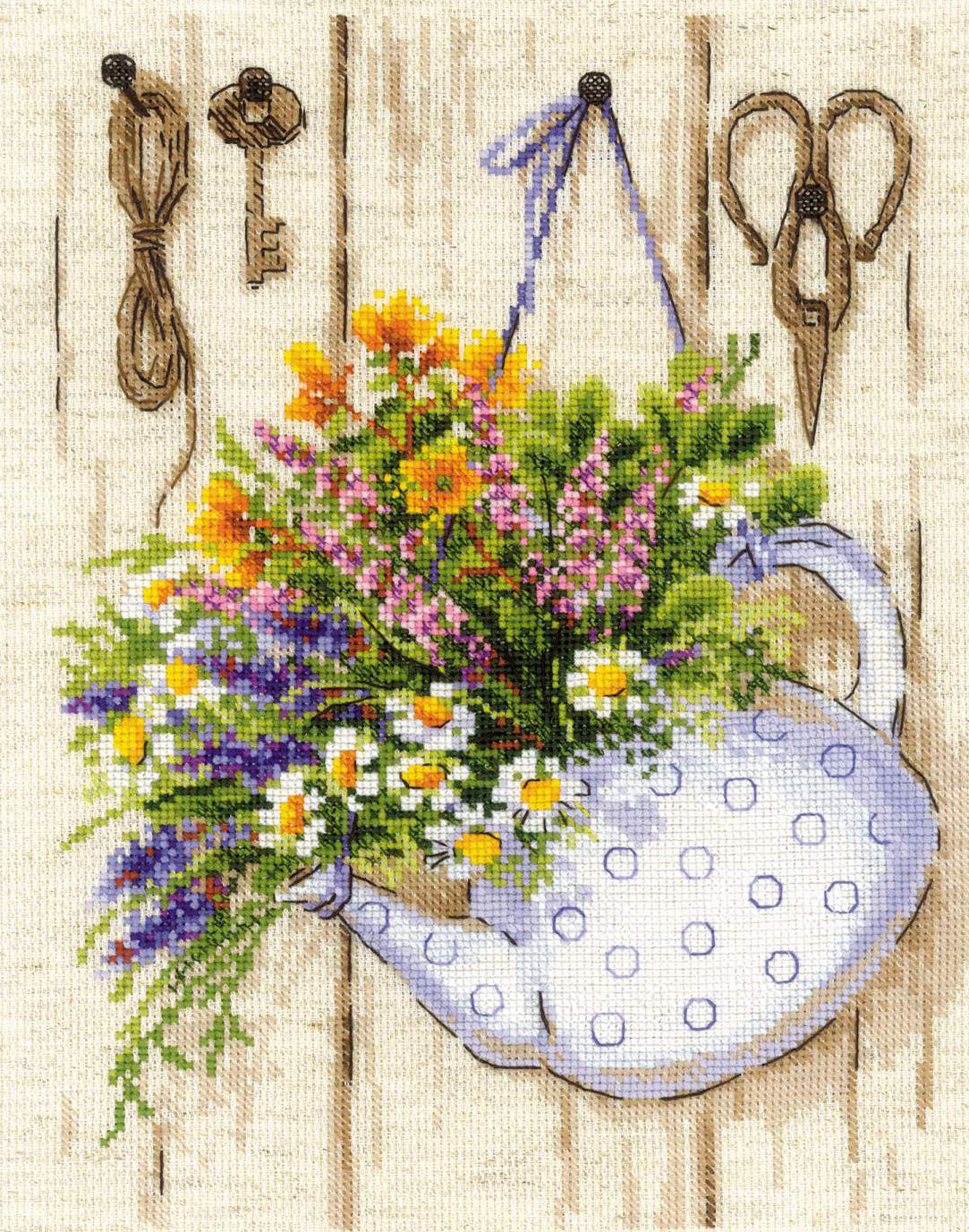 Cross Stitch Embroidery Kit - "Summer Tea" - Riolis 2020