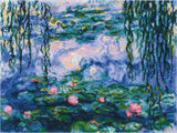 Kit de broderie au point de croix - "Nymphéas d'après le tableau de C. Monet" - Riolis 2034