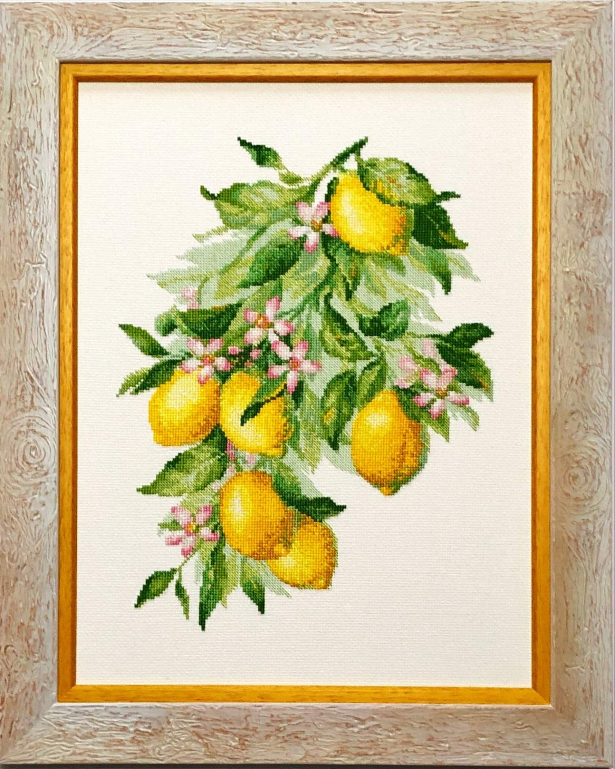 Kit de Bordado de Punto de Cruz - "Bright Lemons" - Riolis 2054 - Punto y Arte