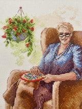 Cross Stitch Embroidery Kit - "Stitching Time" - Riolis 2058